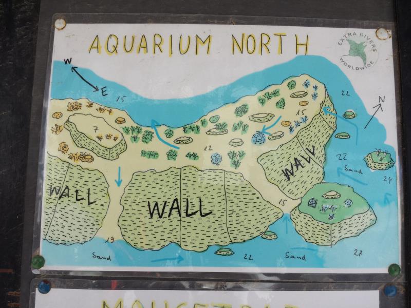 Site Map of Aquarium Dive Site, Oman