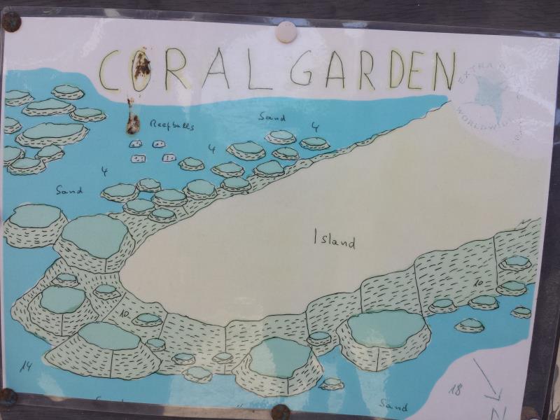 Site Map of Coral Garden Dive Site, Oman