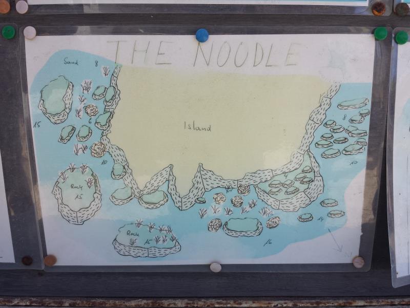 Site Map of The Noodle Dive Site, Oman