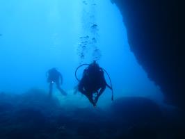 Cave diving in Montenegro