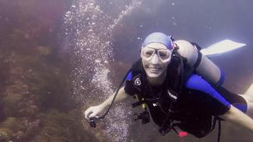 So happy underwater!