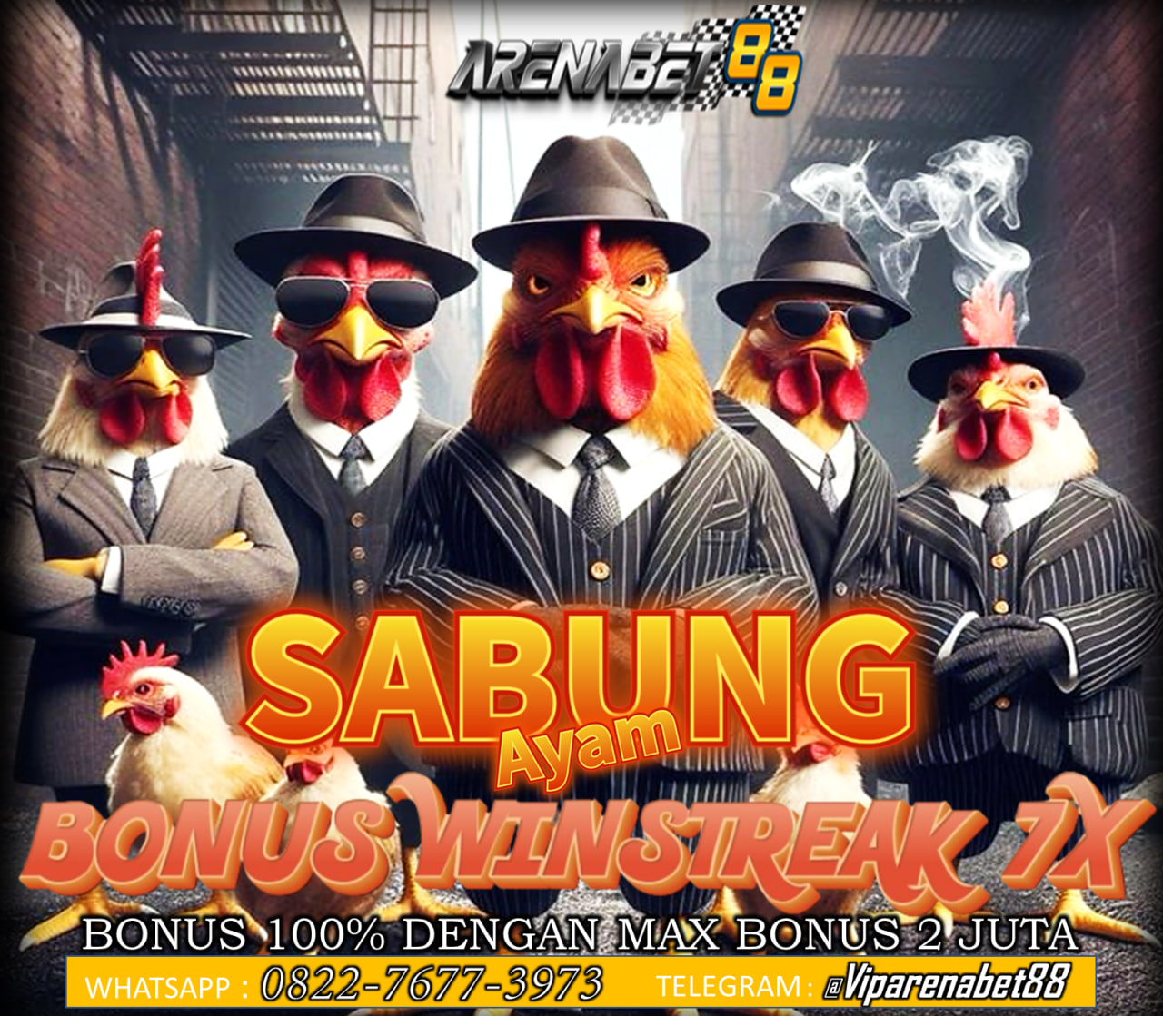 VipArenabet88 Merupakan salah 1 situs daftar judi sabung ayam online Club388 yang saat ini aktif 24 jam dengan pendaftaran akun gratis terbaik dan terpercaya di Indonesia. Club388 Adalah salah 1 provider situs sabung ayam online 24 jam yang paling populer di asia yang menjadi pilihan terbaik untuk para penjudi sabung ayam online club388. 

Hubungi kontak resmi agen VIP arenabet88 dibawah:
 Whatsapp : +62 822-7677-3973 
TELEGRAM : https://heylink.me/viparenabet88gacor/
Link : viparenabet88.
Kepuasan anda menjadi prioritas utama kami sepenuh nya. 

#Viparenabet88 #daftarsabungayam #club388 #agenclub388 #bandarclub388 #sabungayambali #ayamtoroja #ayamsulawesi #winstrike6kaliberuntun #bonus100% #bonusterbesar #daftarsabungayamonline #agensabungayamonline
