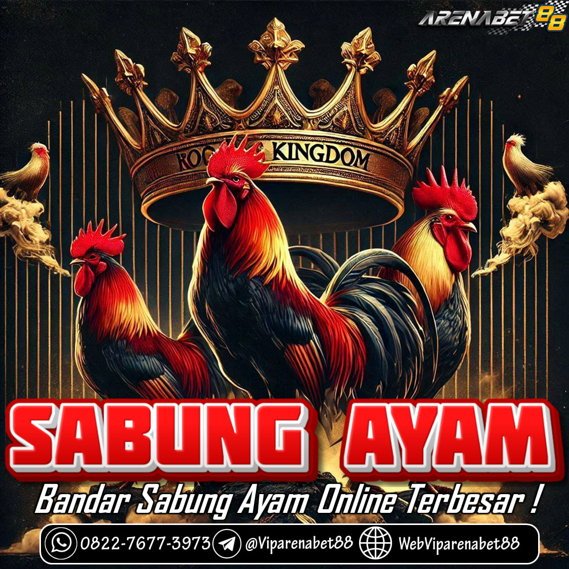 Arenabet88 adalah bandar taruhan online yang sudah lama di kenal di kalangan perjudian online di indonesia mulai dari slot gaming , livecasino , sportbook , tangkas , balaptikus dan termasuk sabung ayam online Club388 , dengan menggunakan bank nasional yang sudah tersedia di indonesia kamu sudah bisa mendapatkan username dan password tanpa di kenakan biaya sama sekali , selain regis atau pendaftaran dari bank Arenabet88 juga menyediakan daftar melalui eMoney dan link aplikasi yang sudah tersedia di bank indonesia.

Melayani dalam 24 Jam Setiap Hari
👉 Kontak WhatsApp : 0812-8809-6197
👉TELEGRAM : @viparenabet88
Kepuasan anda menjadi prioritas utama kami sepenuh nya.
#arenabet88 #viparenabet88 #agensabungayamonline #daftarsabungayamonline #agenclub388 #daftarclub388 #situssabungayam #slotclub388 #livecasinoclub388 #winstrike #sabungayambali #sabungayamtoraja #arenasabungayam