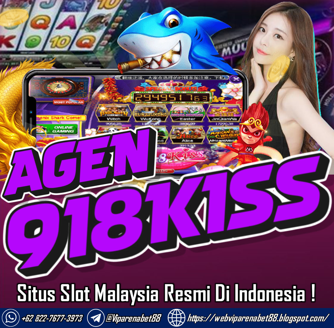 VIP ARENABET88 AGEN TARUHAN SLOT MALAYSIA YANG TERPERCAYA
Bagi anda yang suka bermain game slot malaysia silahkan gabung bersama kami sekarang juga dimana anda akan merasa nyaman dan puas untuk bermain di agen kami dengan pelayanan yang begitu baik dan profesional.

KONTAK ARENABET88 lainnya :
Whatsapp : +62 822-7677-3973
Link : https://webviparenabet88.blogspot.com/
TELEGRAM : @viparenabet88

CUCI BERAPA PUN DI BAYAR LUNASS !!! 
#arenabet88 #viparenabet88 #webviparenabet88 #agen918kiss #daftar918kiss #bandar918kiss #slotmalaysia918kiss #agenscr888 #pusyy888 #tembakikan918kiss 