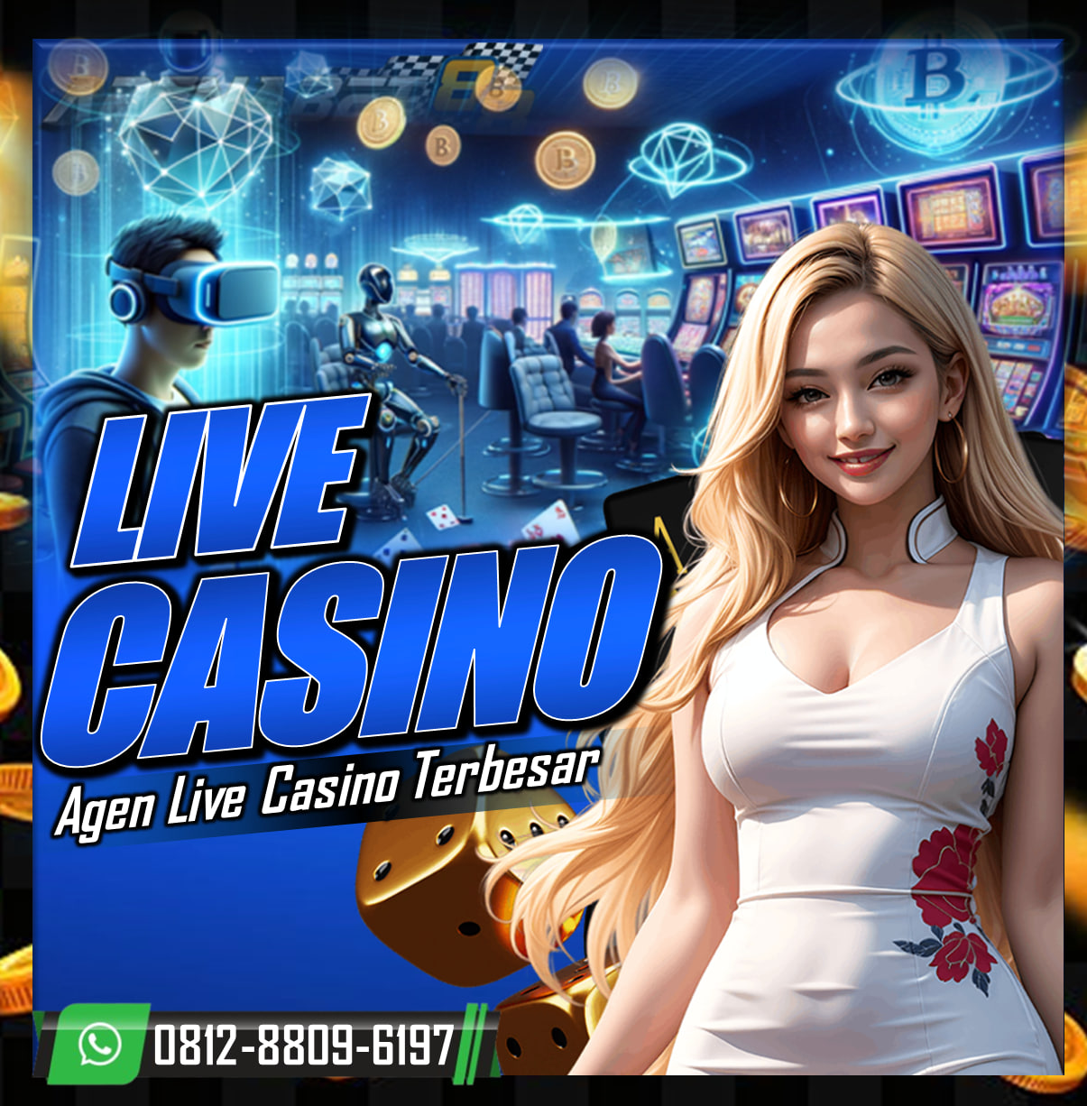 LIVE CASINO Permainan judi live casino sudah dikenal luas dan menjadi pilihan utama para penjudi sejak lama karena menawarkan banyak pilihan permainan taruhan. arenabet88 sebagai situs agen judi online terpercaya juga menyediakan permainan live casino online yang sangat lengkap, mencakup semua produk taruhan casino yang populer seperti baccarat, roulette, dragon tiger, blackjack, dan sicbo.


Melayani dalam 24 Jam Setiap Hari
👉 Kontak WhatsApp : 0812-8809-6197
👉 Telegram : @VIParenabet88
BERMAIN DENGAN SPORTIF & BERMAIN UNTUK MENANG
#arenabet88 #viparenabet88 #agenlivecasinoonline #daftarlivecasinoonline #bandarliveacsinoonline #menangberapapundibayar #livecasino #baccarat #playerbanker #sicbo