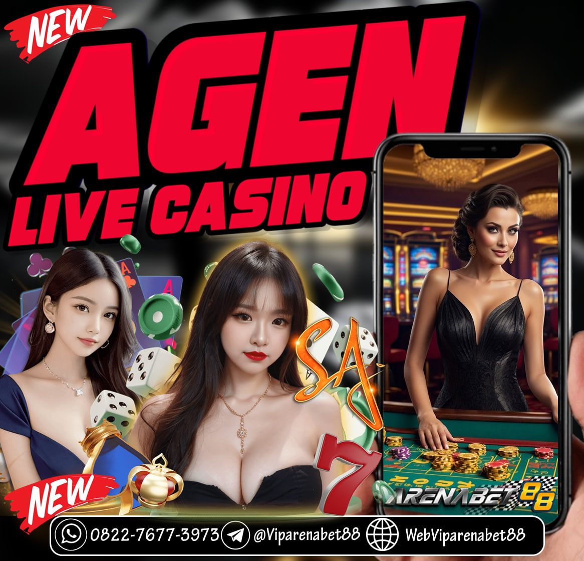 Link situs casino online terpercaya ARENABET88 dapat diakses melalui berbagai perangkat seperti Handphone, PC, atau tablet dengan koneksi internet stabil. Berbekal teknologi streaming terbaik, seluruh member dapat merasakan sensasi bermain slot gacor hari ini layaknya berada di kasino mewah di Las Vegas dan berinteraksi dengan dealer yang ramah dan profesional. Sebagai bandar casino online resmi, kami menawarkan berbagai game live casino terbaik seperti blackjack, roulette, baccarat, dan poker yang dapat dimainkan hanya menggunakan 1 user ID.

Melayani dalam 24 Jam Setiap Hari
👉 Kontak WhatsApp : +62 822-7677-3973
👉 Website : https://wheelarena.store/login
#arenabet88 #viparenabet88 #webviparenabet88 #agenlivecasinoonline  #daftarlivecasinoonline #bandarlivecasinoonline #livecasinoindonesia