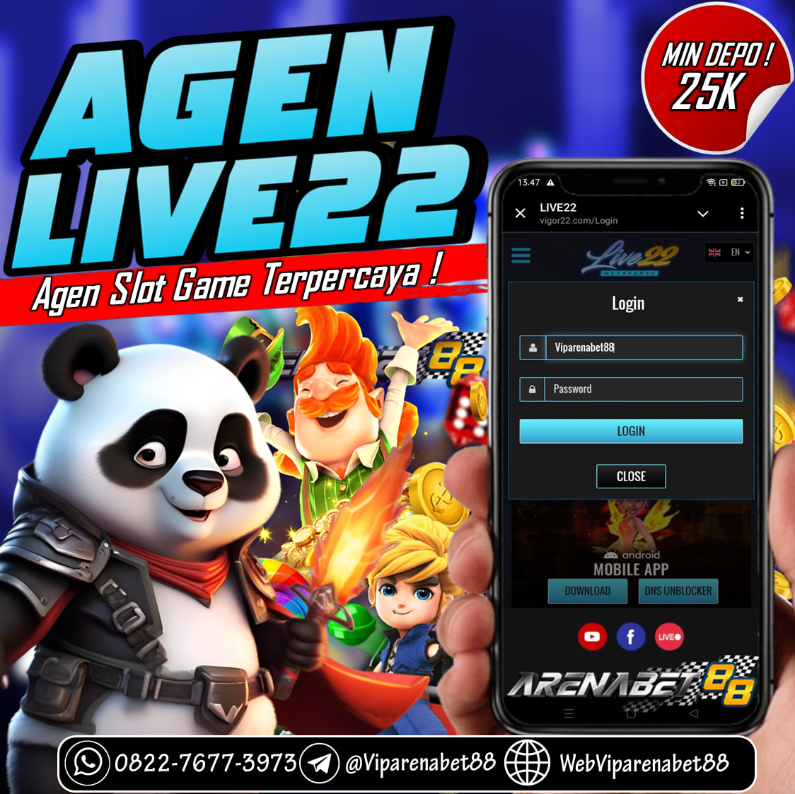 Arenabet88 sebagai salah satu agen live22 sangat merekomendasikan bagi anda pecinta permainan live22 dalam memainkan permainan slot gacor  ini. Dalam bermain permainan ini anda bisa mendapatkan berbagai bonus yang banyak untuk anda. Untuk dapat bermain permainan ini anda juga bisa bergabung bersama kami melalui wa kami yang di bawah :

Melayani dalam 24 Jam Setiap Hari
👉 Kontak WhatsApp : +62 822-7677-3973
👉 Website : https://webviparenabet88.blogspot.com/
#arenabet88 #viparenabet88 #webviparenabet88 #agenlive22 #daftarlive22 #linkalternatifslotlive22 #bandarlive22 #slotlive22