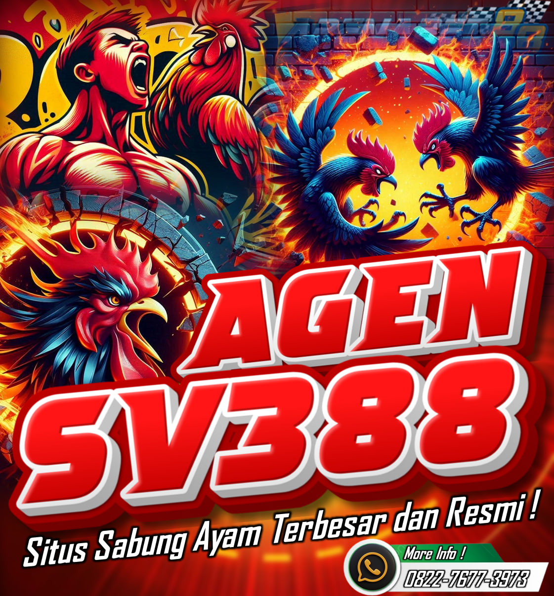 SV388 Adalah Salah Satu Situs Resmi Agen Judi Sabung Ayam Online 24 Jam Paling Aman Dan Terpercaya Di Asia. Situs SV388 Juga Mempunyai Banyak Arena Yang Ditayangkan Secara Live Selama 24 Jam Dengan Tampilan Jelas Super HD.
 Segera Daftar Bersama Kami Arenabet88 Agen Situs Judi Sabung Ayam Online Terpercaya 24 Jam.

Melayani dalam 24 Jam Setiap Hari
👉 Kontak WhatsApp : 0812-8809-6197
👉 Website : https://webviparenabet88.blogspot.com/
#arenabet88 #viparenabet88 #agensabungayamonlinesv388 #daftarsv388 #daftarsabungayamonlinesv388 #agensv388 #sv388 #sabungayamsv388