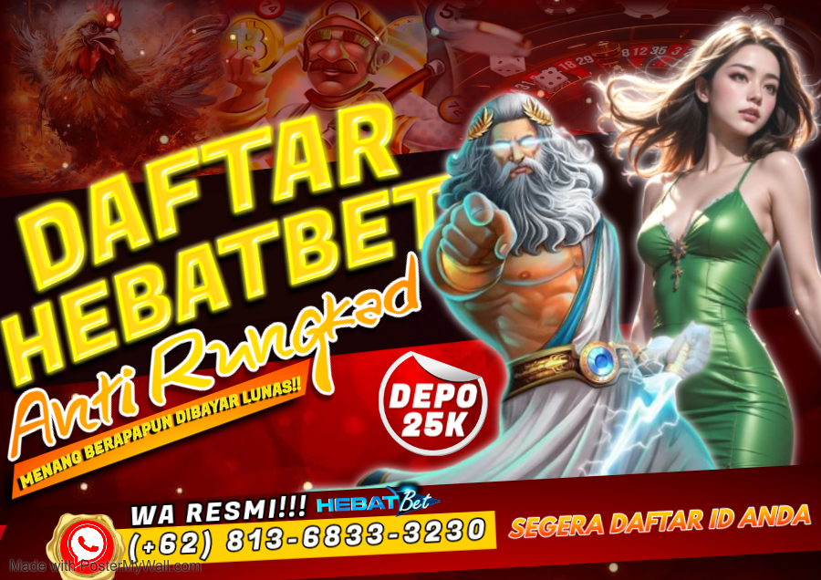 HEBATBET ialah situs terpercaya dan berlisensi resmi di bawah dukungan IDNPLAY & PAGCOR. HEBATBET terbentuk sejak tahun 2010 hadir dengan menawarkan pengalaman bermain judi online terbaik dengan berbagai variasi menarik yang bertujuan untuk kenyamanan saat bermain. Agen CS1HEBATBET juga menghadirkan berbagai jenis permainan menarik serta terlengkap dari seluruh permainan online di dunia seperti Slot Games, Live Casino, Sabung Ayam, SportBook dan lain — lain sebagainya