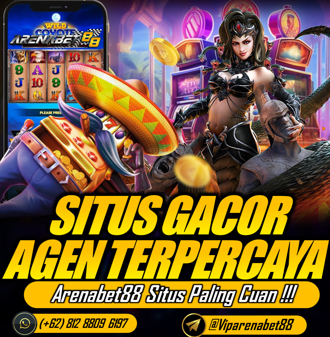 ARENABET88 Merupakan Situs Judi online terbaik dan terpercaya yang menghadirkan berbagai jenis permainan menarik serta terlengkap dari seluruh permainan online di dunia.Bergabung dan dapatkan kemenangan yang sangat mudah di semua game seperti Provider Pragmatic Play, Pg Soft, Microgaming, Habanero, IDN Play, dan masih banyak lagi yang mungkin anda sukai.Berminat?? Langsung saja hubungi website ARENABET88 di bawah ini, dan Rasakan kemenangan yang tak tanggung-tanggung..

Hubungi kontak resmi agen VIP arenabet88 dibawah:
Whatsapp : 0812-8809-6197
TELEGRAM : @viparenabet88
Kepuasan anda menjadi prioritas utama kami sepenuh nya.
#arenabet88 #viparenabet88 #agentaruhan #terpercaya #linkgacor #rtpgacor #spin #scatter #bonus #cashback #gampangmenang #fyp #tranding