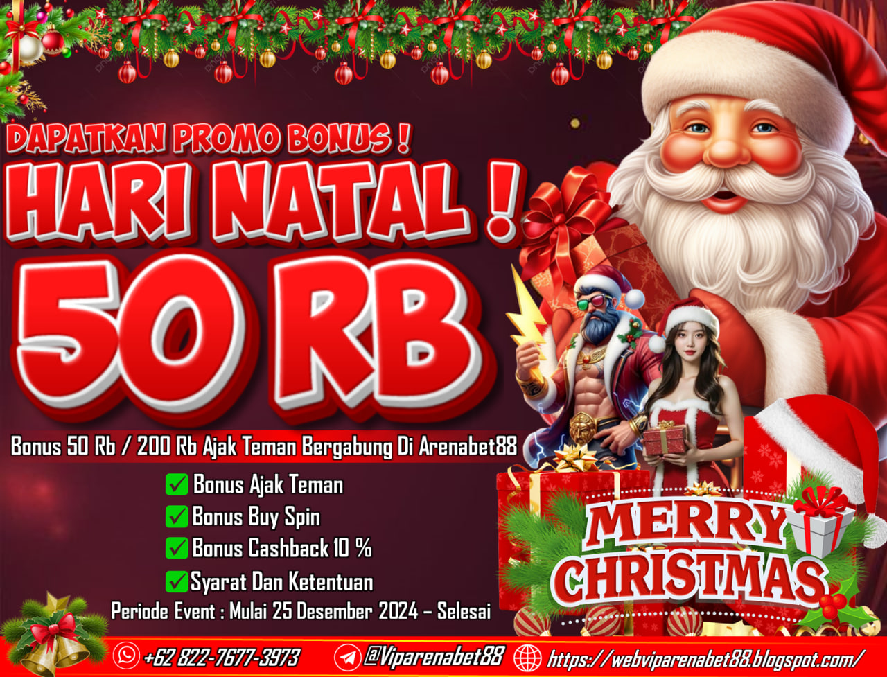 EVENT BONUS NATAL DAN TAHUN BARU ADA BANYAK BONUS" DI AGEN VVIPARENABET88 AYO SEGERA KUNJUNGI AGEN KITA & CLAIM HADIAH MENARIK TANPA SYARAT 🤶🎅🎁🎁💰 

AYO DAFTARKAN AKUN ANDA SEKRANG JUGA DAN RASAKAN BERMAIN DI VIPARENABET88 DENGAN BONUS BONUS MENARIK ! 

Melayani dalam 24 Jam Setiap Hari
👉 Kontak WhatsApp : 0812-8809-6197
👉 Website : https://webviparenabet88.blogspot.com/
BERMAIN DENGAN SPORTIF & BERMAIN UNTUK MENANG
#arenabet88 #webviparenabet88 #viparenabet88 #agenviparenabet88 #daftarviparenabet88 #event #bonus #eventslotgacor #harinatal #tahunbaru #tahumbaru2025 #eventnatal #eventtahunbaru2025 #slotgacor #bonustahunbaru2025 #tahun2025 #natal2025
