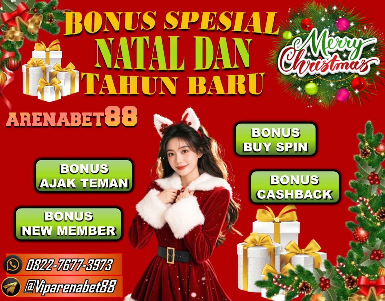 Gabung dan claim sekarang bonusnya di ARENABET88,banyak banget bonus dan hadiah menarik spesial hari natal dan tahun baru yang di sediakan ARENABET88 untuk player yang aktif main di ARENABET88,selain bonus banyak juga game gacor yang akan membuat kamu betah main di ARENABET88 dan kamu juga akan di layani selama 24jam setiap hari nya,jadi jangan khawatir karna dapat mempermudah transaksi anda.

untuk info lebih lanjut hubungi :
WHATSAPP 1 : +62 822-7677-3973
WHATSAPP 2 : +62 812-8809-6197
TELEGRAM    : VIPARENABET88 
Link : https://webviparenabet88.blogspot.com/

#ARENABET88 #VIPARENABET88 #NATALDANTAHUNBARU #EVENNATAL #SLOTGACOR #DEPOPULSATANPAPOTONGAN #SITUSTERPERCAYA #SITUSANTIRUNGKAT