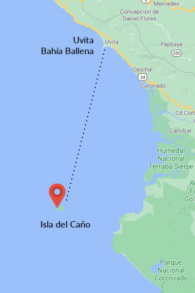In order to get to Caño Island you can rent a tour from Uvita.