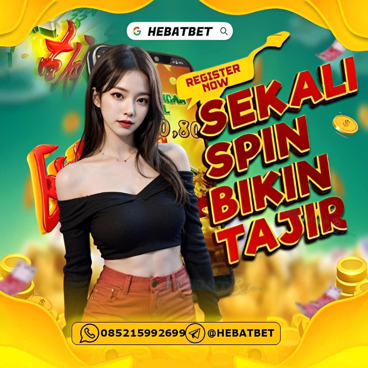 Daftar Slot gacor Indonesia dapat anda lakukan bersama agen daftar resmi Slot Indonesia, Hebatbet. Persyaratan utama daftar Slot Gacor Indonesia ialah memiliki salah satu akun rekening bank lokal seperti BCA, BNI, BRI, Mandiri, CIMB Niaga ,Danamon dan E- Wallet.Costumer Servis Hebatbet yang online selama 24jam penuh untuk siap meyani anda dengan cepat dan tepat Setelah anda memiliki salah satu rekening bank lokal yang kami sebutkan, maka langkah berikutnya anda dapat menghubungi kontak agen Slot Gacor Hebatbet dibawah ini :

Daftar GRATIS!! Minimal Deposit Hanya 25 RIBU!!!💸

Mau Join ?? Langsung via WhatsApp kita :
WHATSAPP : +62 852-1599-2699
TELEGRAM :hebatbet
DAFTAR SEKARANG