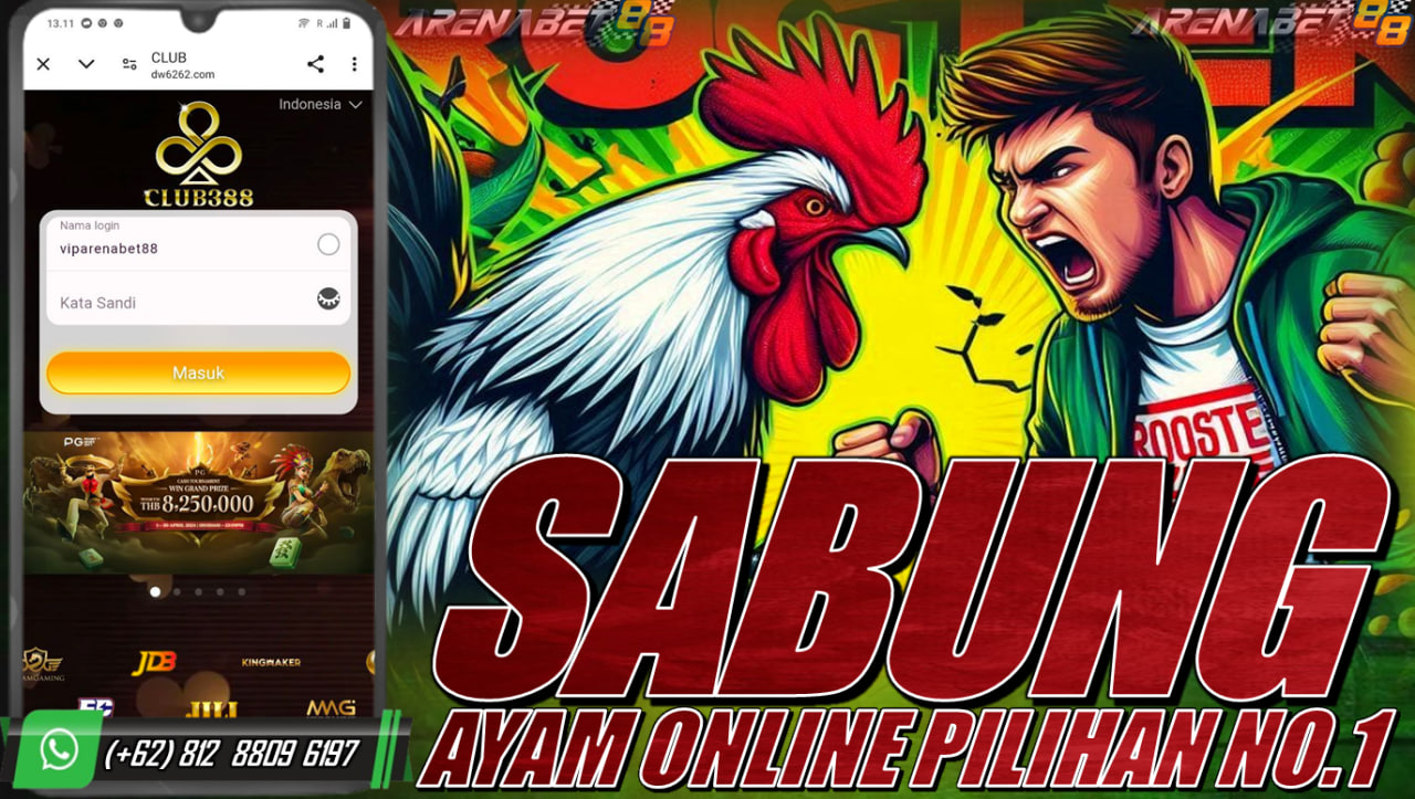 CLUB388 merupakan platform agen judi sabung ayam online resmi dan terpercaya yang mempersembahkan pertandingan wala meron dengan tayangan live 24 jam tanpa henti menggunakan server filiphina asli untuk pengalaman bertaruh yang asik juga menyenangkan.
Ayo segera daftarkan diri anda di agen arenabet88.
Melayani dalam 24 Jam Setiap Hari
👉 Kontak WhatsApp : (+62)822-7677-3973
👉 Telegram : @VIParenabet88
BERMAIN DENGAN SPORTIF & BERMAIN UNTUK MENANG
#arenabet88 #viparenabet88 #agensabungayamonline #agensabungayamclub388 #agenclub388 #daftarclub388 #club388 #sabungayambali #sabungayamtoraja #arenasabungayam #ayambali #ayamtarung #pecintaayambali 