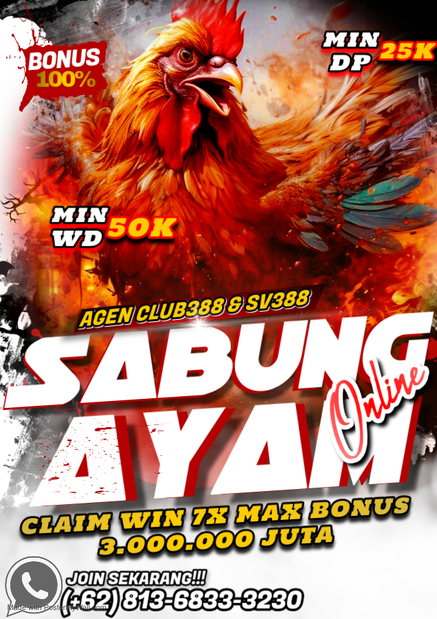 Agen CLUB388 Sabung Ayam online Terpercaya Di Indonesia Yang Sudah Memiliki Lisensi Resmi Dalam Menjalankan Operasinya adalah di bandar CS1HEBATBET. Pastinya anda ingin bermain dengan situs terpercaya yang sudah terjamini untuk pembayaran proses kemenangan. Situs resmi sabung ayam pertama di indonesia, tentunya menjadi bandar taruhan yang sudah sangat berpengalaman, dimana proses kemenanggan anda akan diposes berapa pun nominalnya.