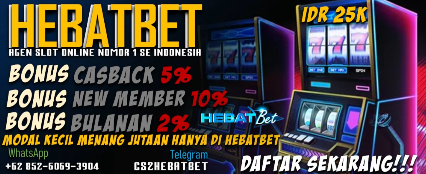 HEBATBET ialah situs terpercaya dan berlisensi resmi di bawah dukungan IDNPLAY & PAGCOR. HEBATBET terbentuk sejak tahun 2010 hadir dengan menawarkan pengalaman bermain judi online terbaik dengan berbagai variasi menarik yang bertujuan untuk kenyamanan saat bermain. Kami menghadirkan ratusan hingga ribuan permainan judi online dimana di antaranya seperti slotgame, livecasino, sportsbook, poker, togel, sabungayam, semua permainan yang kami hadirkan dapat Anda mainkan cukup memiliki 1 user ( satu akun ) saja.