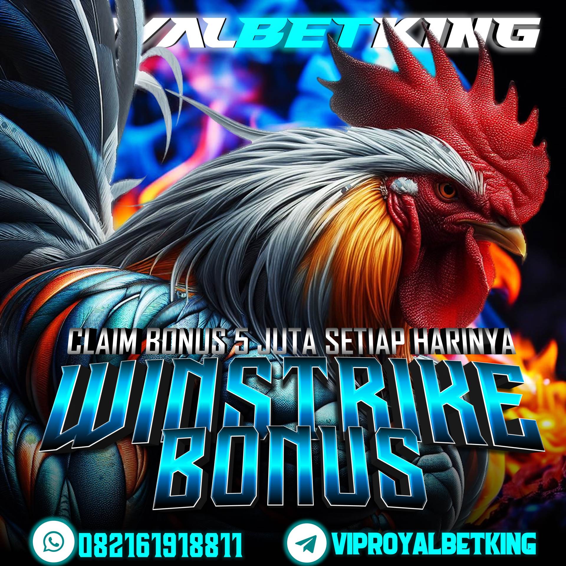 daftar akun sabung ayam di ROYALBETKING.
claim bonus winstrike 7x dan 8x nya