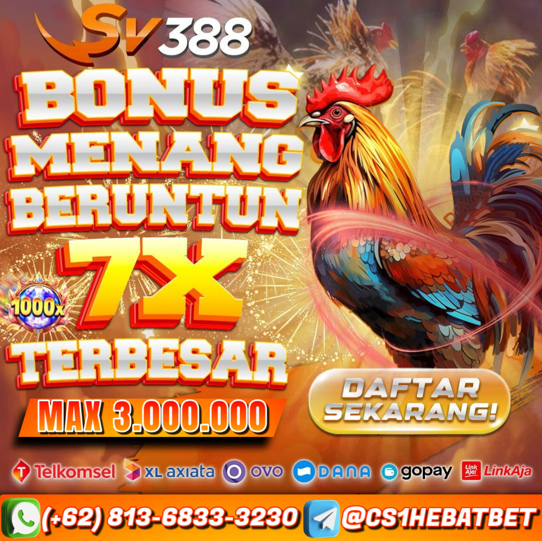 Daftar Sv388 Sabung Ayam dapat dilakukan dengan mudah dan gratis bersama Agen Sv388 Indonesia yaitu HEBATBET. Persyaratan utama Daftar Akun Sv388 ialah memiliki rekening bank lokal baik itu BCA, BNI, BRI, Mandiri maupun Danamon. Namun apabila anda tidak punya Rekening bank, anda dapat Daftar Sv388 via Pulsa, Ovo, Dana, Linkaja maupun Sakuku BCA dengan aman.