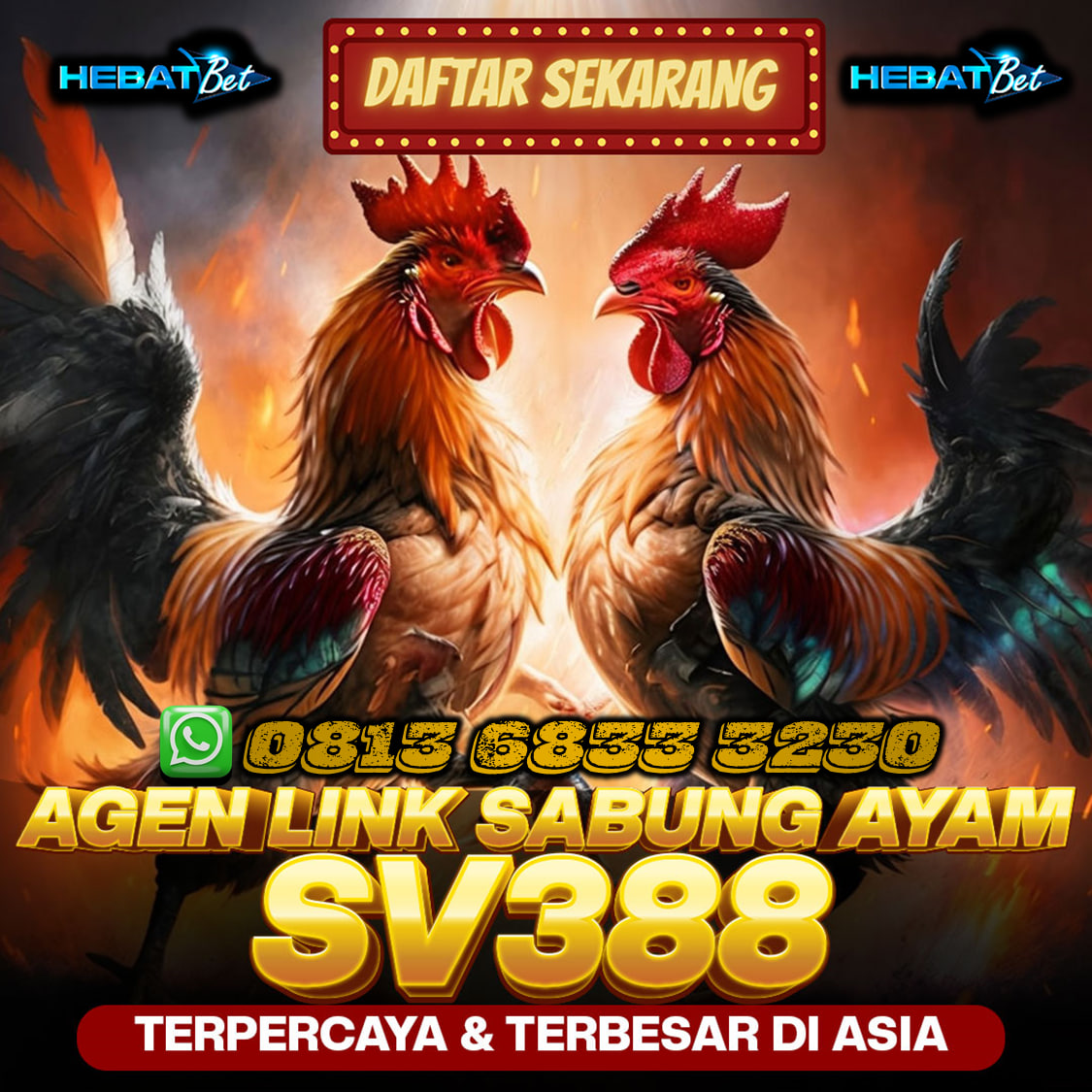 Daftar SV388 di bandar sabung ayam HEBATBET sangatlah mudah. Pastinya anda ingin bermain dengan situs terpercaya yang sudah terjamini untuk pembayaran proses kemenangan. Situs resmi sabung ayam pertama di indonesia,tentunya menjadi bandar taruhan yang sudah sangat berpengalaman, dimana proses kemenanggan anda akan diposes berapa pun nominalnya.