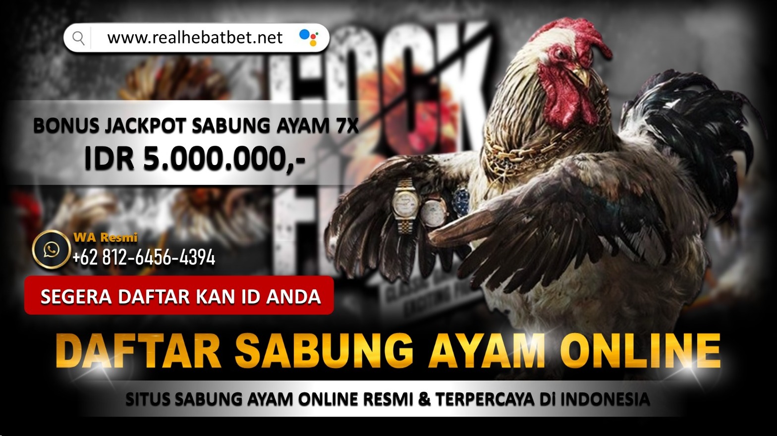 Sabung Ayam Online SV388 Merilis Link Daftar Khusus Untuk Member vviphebatbet Yang Akan Memberikan Kejutan Bonus 100% Yang Tentu Saja No. 1 Dan Paling Mudah!

WhatsApp : (+62) 812-6456-4394