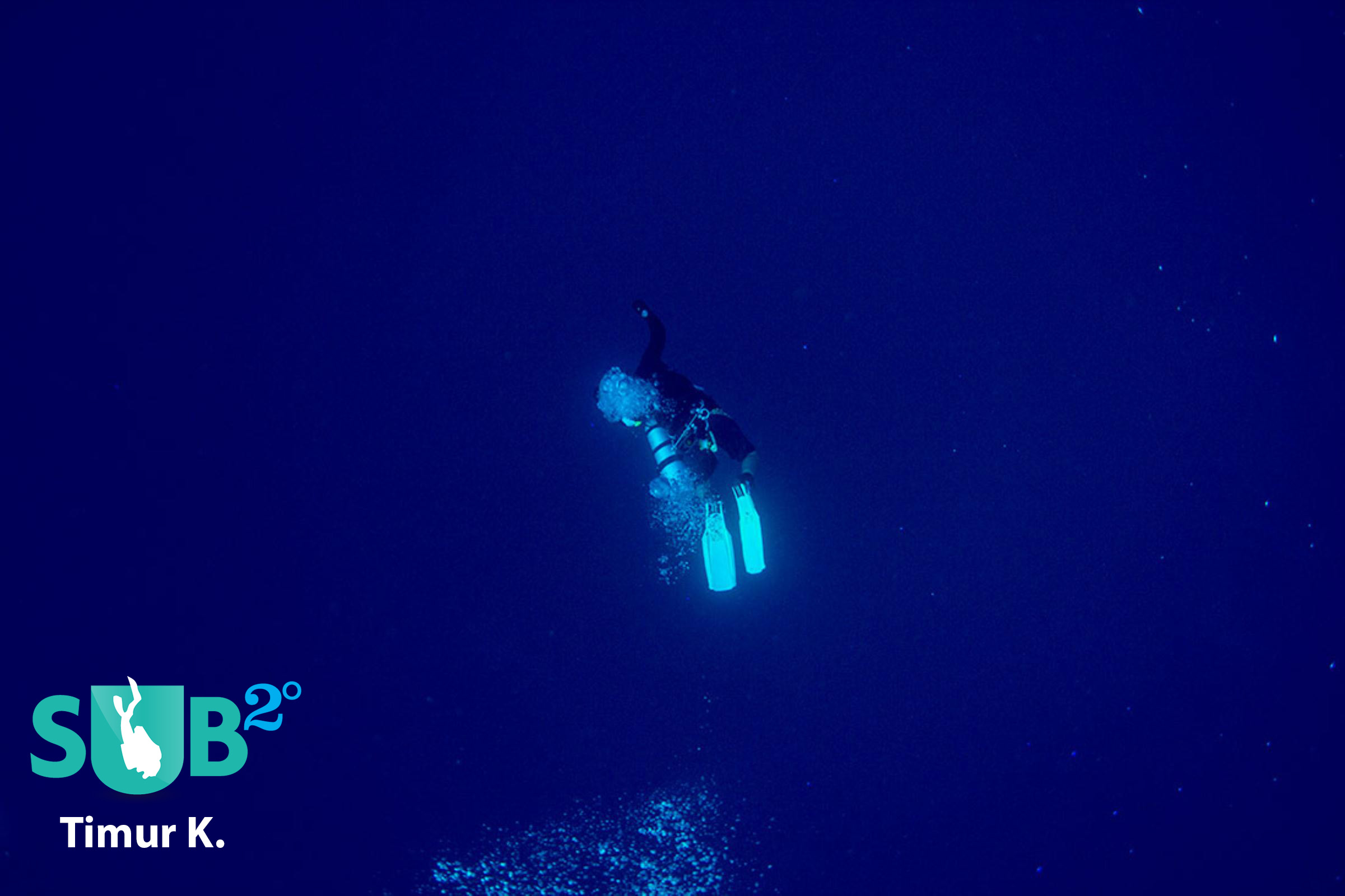 Diver in the Deep Blue Sea