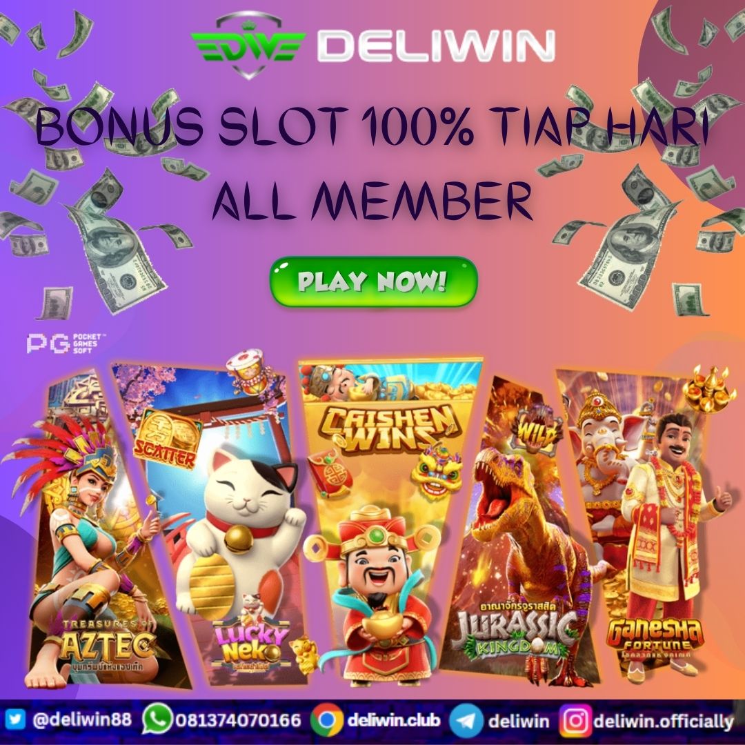 DELIWIN - SITUS SLOT GACOR 2023. BONUS HARIAN SLOT 100%,BONUS GARANSI SLOT NEW MEMBER 100%
Aman & Terpercaya Menang Berapapun Pasti Bayar

onus Promosi:
• Special Welcome Bonus 20%
• Bonus Deposit Harian Sportbook 10%
• Bonus Winstreak Sportbook 100%
• Bonus Winstreak Sabung Ayam 100%
• Bonus Cashback Sportbook 10%
• Bonus Turnover Slot Games 0.8%

DELIWIN menerima deposit melalui via QRIS, OVO, DANA, Sakuku, Shopeepay, LInkaja, Gopay & Pulsa Tanpa Potongan Online 24 Jam.

Layanan Online 24/7 :
• Link alternatif : Deliwin .club
• Link Alternatif : bit.ly/Agendeliwin
• WA : +62813-7407-0166
• Telegram : deliwin
• Livechat : https://direct.lc.chat/15025452/

#deliwin #daftardeliwin #prediksi #prediksibola #euro2024 #sabungayam #sabungayamsv388 #agensbobetterpercaya #agenbola #agenbolatangkas #bolatangkas #mmtangkas #tangkas #aduketangkasan #agenbolasbobet #agenbolaterpercaya #jadwalbola #tajiayam #situsbolaterpercaya #agensbobet88 #agenwbet #wbet #boladepostiqris #depotpulsa #depopulsatanpapotongan