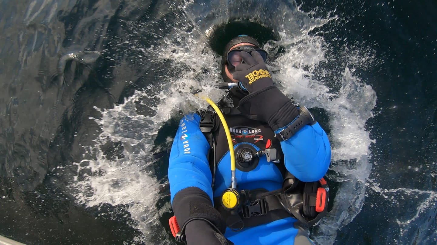 Selfie from one of my dives this fall. 