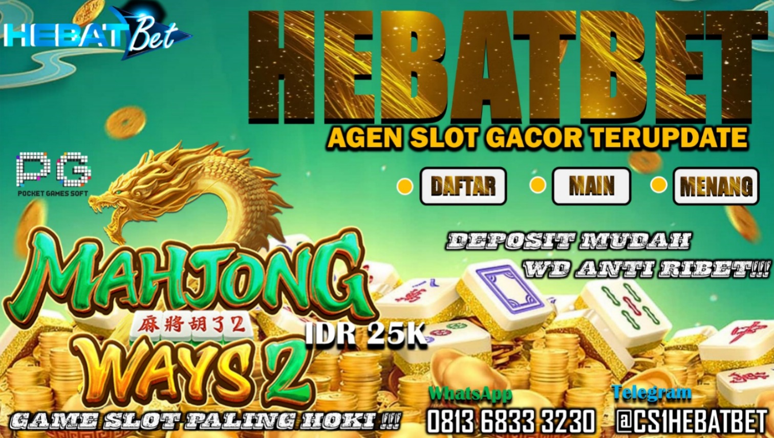 HEBATBET ialah situs terpercaya dan berlisensi resmi di bawah dukungan IDNPLAY & PAGCOR. HEBATBET terbentuk sejak tahun 2010 hadir dengan menawarkan pengalaman bermain judi online terbaik dengan berbagai variasi menarik yang bertujuan untuk kenyamanan saat bermain. Agen CS1HEBATBET juga menghadirkan berbagai jenis permainan menarik serta terlengkap dari seluruh permainan online di dunia seperti Slot Games, Live Casino, Sabung Ayam, SportBook dan lain — lain sebagainya. Semua permainan yang kami hadirkan dapat Anda mainkan cukup memiliki 1 user ( satu akun ) saja. 