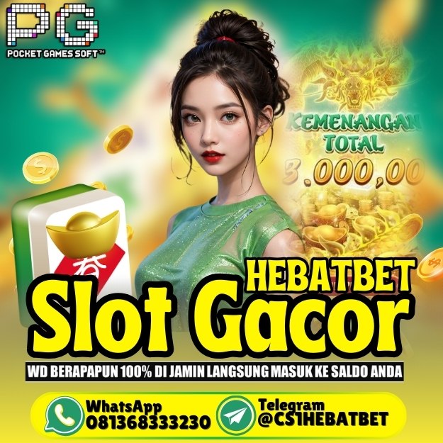 HEBATBET Merupakan Agen Situs slot gacor terbaik, aman dan terpercaya di indonesia dari tahun ke tahun. HEBATBET hadir sebagai solusi yang tepat bagi mereka yang mencari pengalaman judi online yang aman dan menguntungkan. Sebagai agen judi online terpercaya, HEBATBET menawarkan berbagai jenis permainan menarik dan dikenal memiliki winrate tinggi. Bukan hanya game saja tetapi HEBATBET juga menyediakan berbagai macam bonus-bonus yang menarik khusus untuk member setia HEBATBET. 