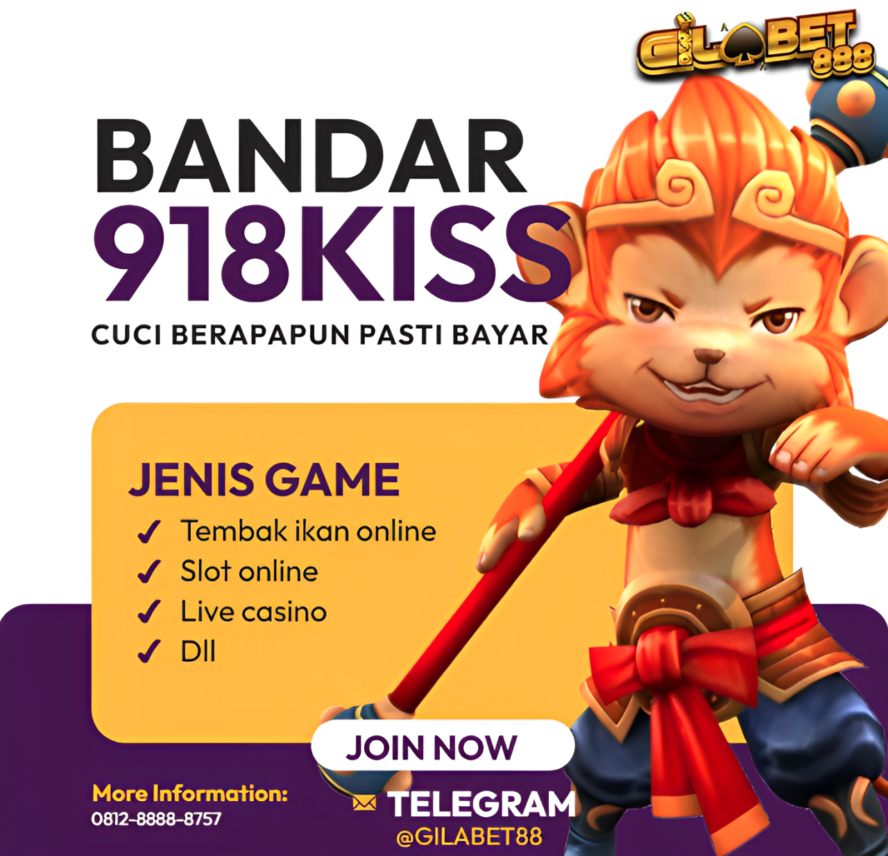 Kiss918 adalah agen tembak ikan online resmi dan terpercaya