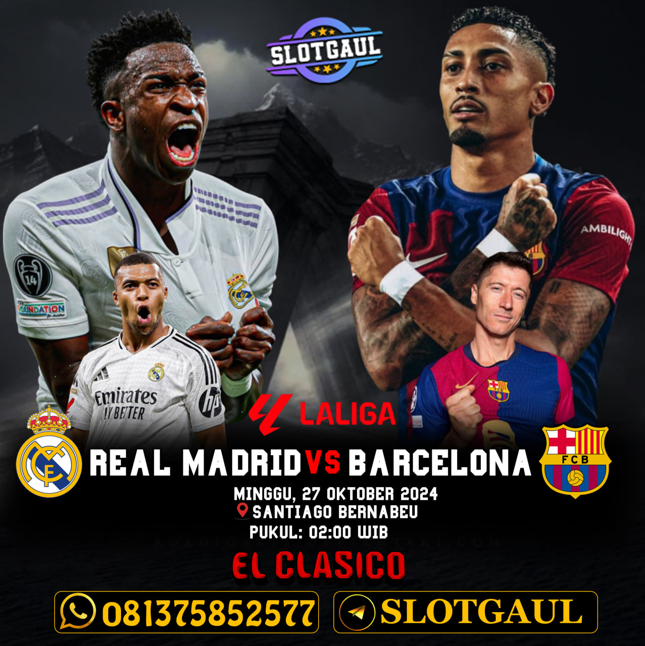 JADWAL BOLA TERUPDATE LA LIGA REAL MADRID  VS BARCELONA BURUAN PASANG TARUHAN BERSAMA AGEN SLOTGAUL AMAN DAN TERPERCAYA #slotgame #lagaayam #agentogel #togelonline #agenterpercaya #daftarcasino #livecasino #judiayam #ayamtarungmedan #bolamania #angkajitu #betting #bolabetting #agenbola #nomorjitu #gameslot #gameonline #jawdalbola #ligaspain #TaruhanBolaLive #bolaviral #ligainggris #ligachampions KALO KAMU MAU CARI CUAN HANYA DI SLOTGAUL SOLUSINYA!!!