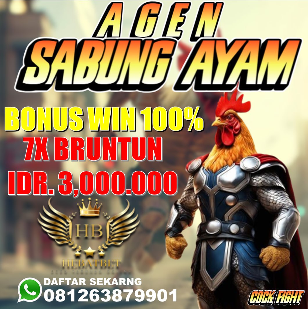 VVIPHEBATBET menyediakan berbagai permainan dan bettingan ONline Resmi dan terpercaya salah satunya Bettingan LIVE ARENA SABUNG AYAM SV388./CLUB388
DAFTAR dan Nikmati Bonus menarik di sini :
Bonus WIN STREAK    :  Rp,3,000.000
Bonus BEBAS ARENA  : Rp,1,000.000
Bonus mingguan : 5%
Bonus new member : 10%
MENANG BERAPAPUN PASTI DI BAYAR LUNAS.!!!
Untuk info lebih lanjut bisa hubungi atau chat wa kami,
WA : +62 812-6387-9901
LINK : https://agenhebatbet.online/