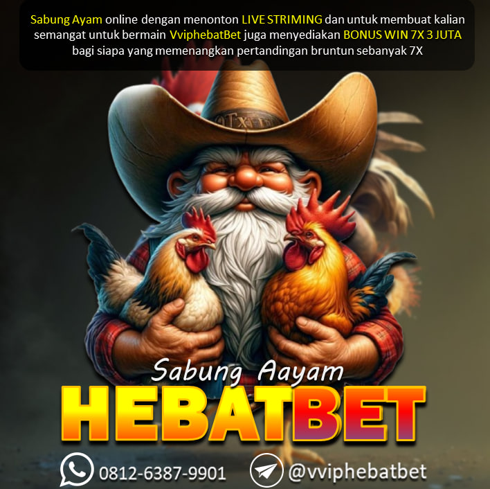 VVIPHEBATBET menyediakan berbagai permainan dan bettingan ONline Resmi dan terpercaya salah satunya Bettingan LIVE ARENA SABUNG AYAM SV388./CLUB388

DAFTAR dan Nikmati Bonus menarik di sini :

Bonus WIN STREAK    :  Rp,3,000.000

Bonus BEBAS ARENA  : Rp,1,000.000

Bonus new member : 10%

Bonus mingguan : 5%

Bonus bulanan 2%

Bonus referral 1%

UNTUK INFO LEBIH LANJUT HUBUNGIN NO YANG TERSEDIA DI BAWAH INI :)

WA : +62 812-6387-9901

LINK : https://agenhebatbet.online/

#vviphebatbet #agenslotgacor #daftarsekarang #sabungayamonline