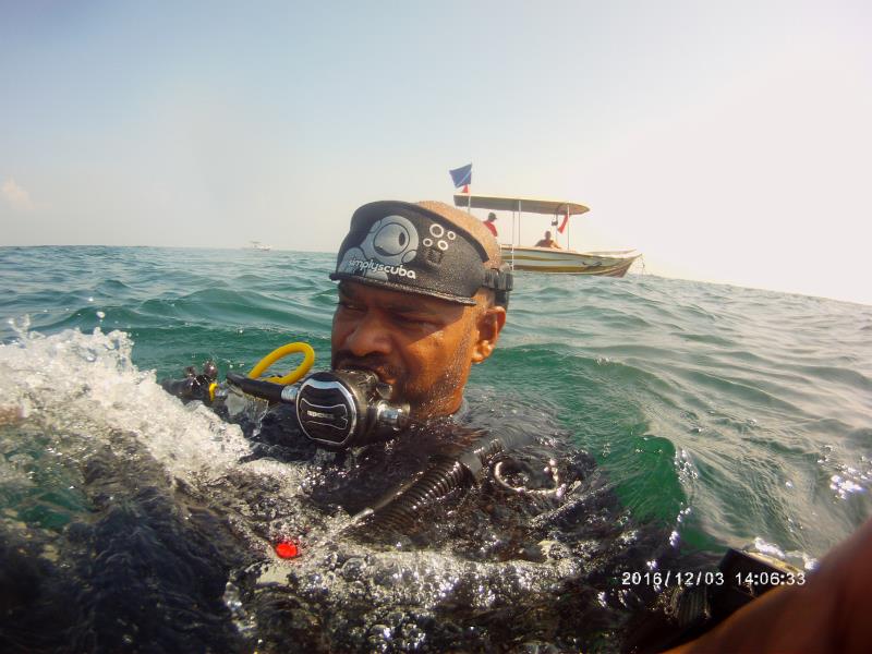 Selfie at end of dive!