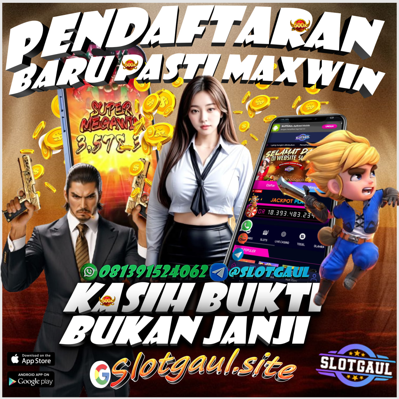 SLOTGAUL Situs Slot Nomor 1 Terbukti GACOR MAKSIMAL !
DAFTAR SEKARANG, LANGSUNG CUAN, AUTO SULTAN !
BERAPAPUN WD nya Pasti Dibayar Bosku !
Semua Game Gacor Cor Bochoor Bochoor.