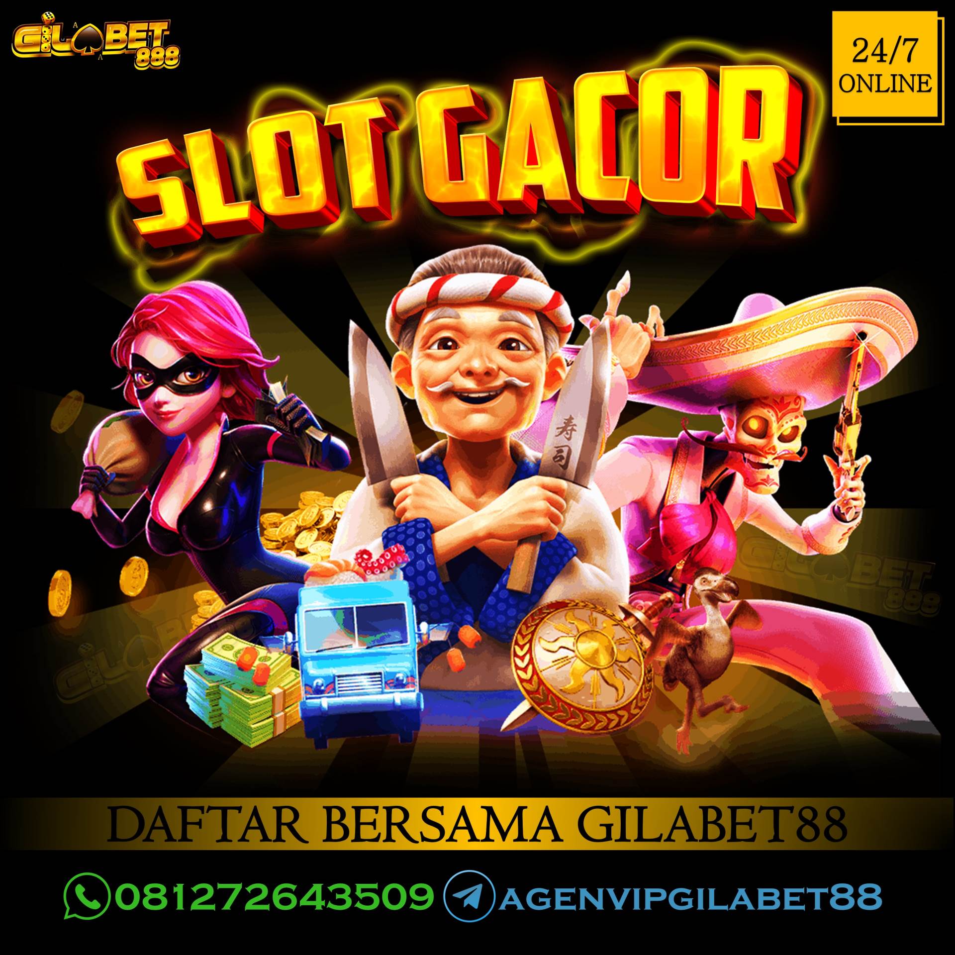 Slot gacor, agen slot gacor, daftar slot gacor, gilabet88 salah satu agen taruhan slot gacor online yang resmi dan terpercaya, disini agen slot gacor sudah mempercayakan Gilabet88 untuk registrasi akun slot gacor. Agen gilabet88 sebagai agen resmi, terlengkap dan terpercaya nomor 1 di Indonesia.

Pendaftaran mudah melalui Kontak Resmi di bawah ini :
Telegram : @agenvipgilabet88
Whatsapp : +6281362524373