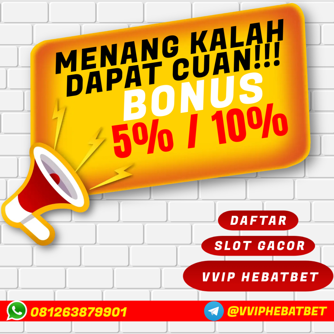 DAFTAR dan Nikmati Bonus menarik di sini :

Bonus WIN STREAK    :  Rp,3,000.000

Bonus BEBAS ARENA  : Rp,1,000.000

Bonus new member : 10%

Bonus mingguan : 5%

Bonus bulanan 2%

Bonus referral 1%

UNTUK INFO LEBIH LANJUT HUBUNGIN NO YANG TERSEDIA DI BAWAH INI :)

WA : +62 812-6387-9901

LINK : https://agenhebatbet.online/