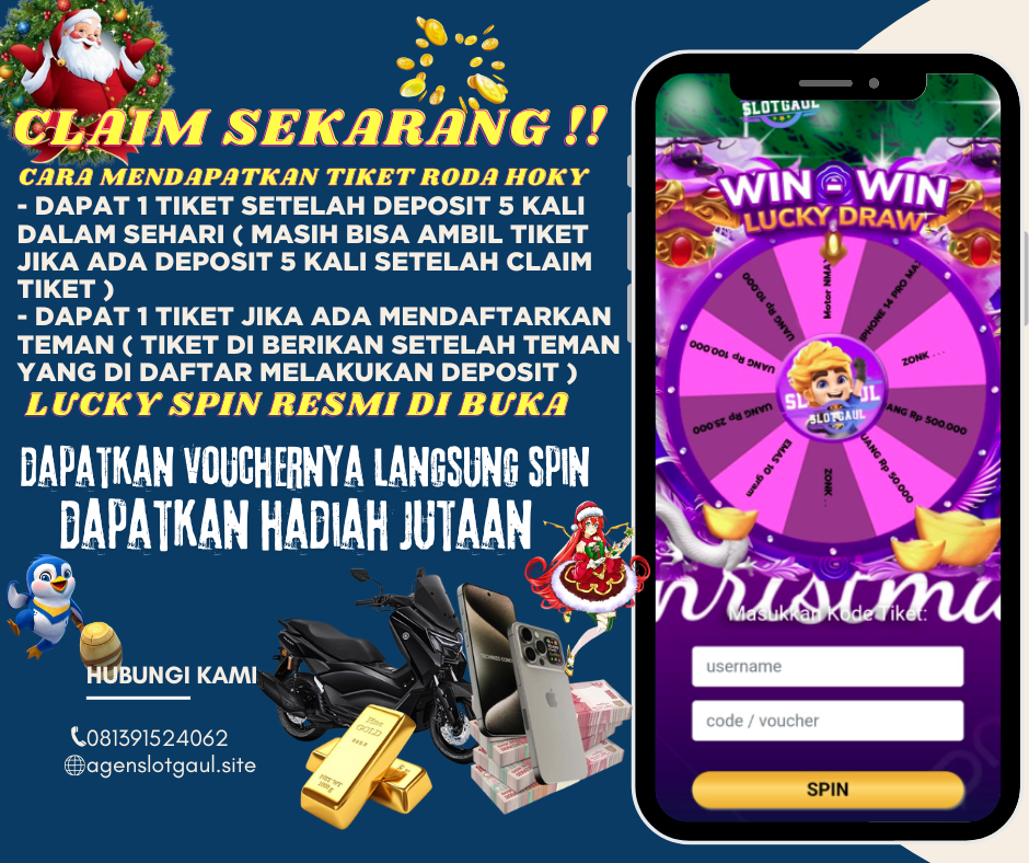 CARA MENDAPATKAN TIKET RODA HOKY
- dapat 1 tiket setelah deposit 5 kali dalam sehari ( masih bisa ambil tiket jika ada deposit 5 kali setelah claim tiket )
- dapat 1 tiket jika ada mendaftarkan teman ( tiket di berikan setelah teman yang di daftar melakukan deposit )
KETENTUAN BERLAKU
- claim hadiah paling lambat 30 menit setelah tiket diberikan
- setelah berganti hari tidak dapat claim tiket di priode hari yang lalu
