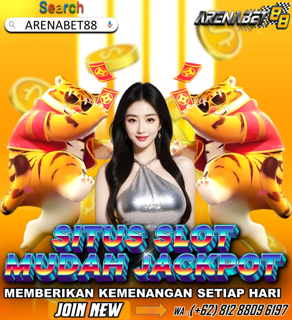 ARENABET88 merupakan situs slot terpercaya dan terbesar nomor 1 di indonesia saat ini .dengan menyediakan game slot yang lengkap tentu saja member kita akan merasa lebih nyaman untuk bermain permainan yang member kita sukai.dan anda juga bisa bebas memainkan semua permainnya cukup dengan satu id saja.di ARENABET88 kamu juga bisa depo pulsa dan e-wallet tanpa potongan loh.untuk minimal deponya juga sangat terjangkau yaitu 25rb dengan modal 25rb kamu sudah bisa menang sampai jutaan.ARENABET88 juga mnyediakan RTP gacor,kamu bisa kamu minta kapan pun kamu mau.
jadi tunggu apa lagi ayo buruan gabung dan rasakan keseruannya bersama ARENABET88 kamu akan mendapatkan kesengan yang luar bisa dan kemenangan tanpa batas maximal.
Bagaimana apa kamu tertarik untuk bergabung bersama ARENABET88??
untuk info yang lebih lengakap hubungi : 
WHATSAPP : 0812–8809–6197
TELEGRAM : VIPARENABET88