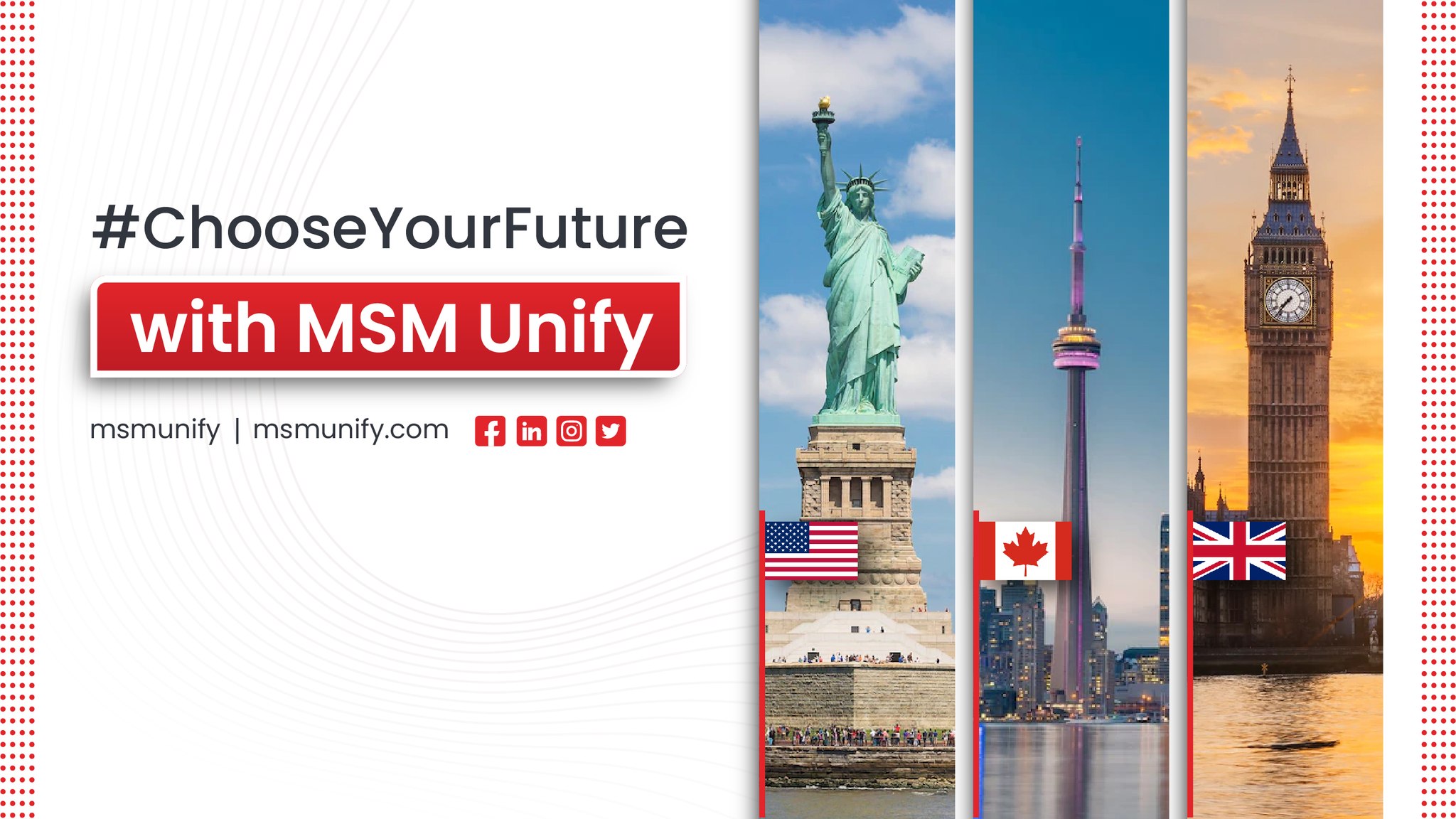 Gain access to renowned teachers, state-of-the-art tools, and a network of business contacts. MSM Unify can help you create your path to success. Utilize the "Study in Canada: Your Gateway to Success" plan from MSM Unify to achieve success. 

Visit - https://www.msmunify.com/