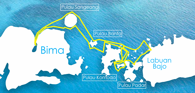 Route summary for the ultimate in Komodo experiences 