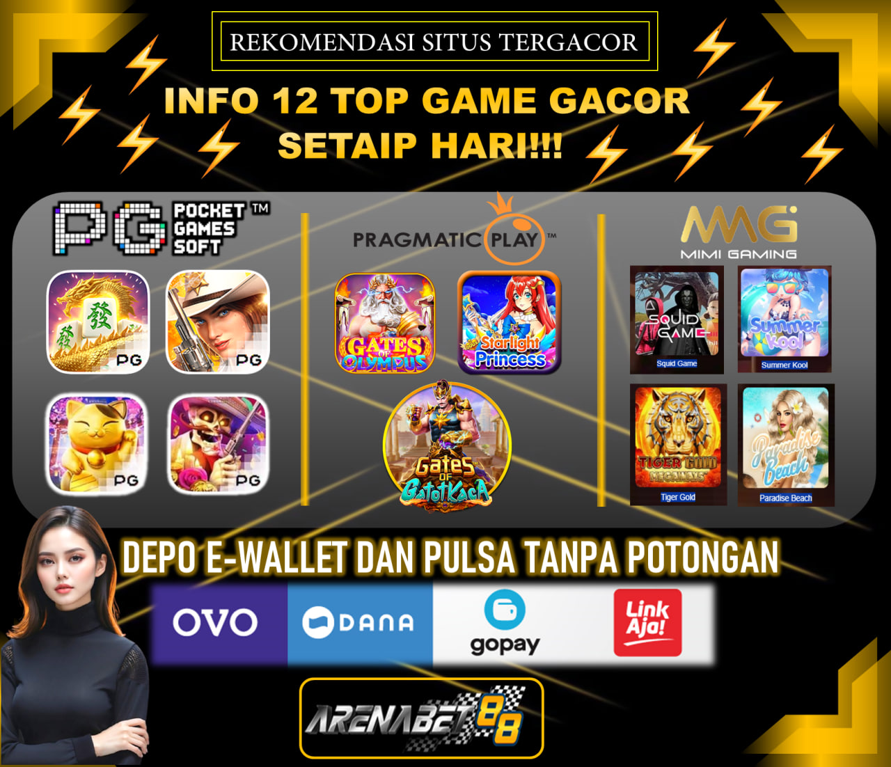 main slot rungkat terus?? sini gabung bersama ARENABET88 di jamin pasti WD karna ARENABET88 menyediakan RTP dan POLA GACOR untuk kamu,yang bisa kamu minta setiap saat karna castumer servics kita akan aktif selama 24 jam untuk melayani kamu,selain memberikan RTP GACOR kita juga dapat memperoses depo/wede kamu secara cepat tanpa lambat,dan jangan takut tidak di bayar wede nya karna ARENABET88 pasti langsung bayar lunas seberapa besar pun kamu wede.ARENABET88 juga menyediakan banyak bonus bonus menarik jadi tunggu apa lagi yuk langsung daftar di ARENABET88.
untuk info yang lebih lengakap hubungi : 
WHATSAPP : 0822–7677–3973
TELEGRAM : VIPARENABET88
