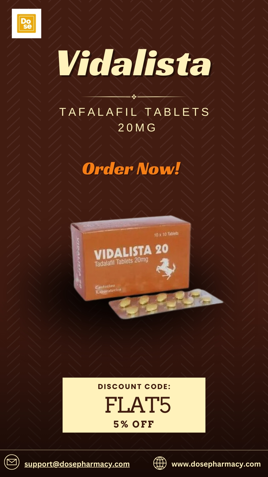 "Enhance your confidence and performance with Vidalista 20 mg – your trusted solution for erectile dysfunction. Available now at DosePharmacy. 

#Vidalista20 #ErectileDysfunction
#DosePharmacy #HealthAndWellness"
