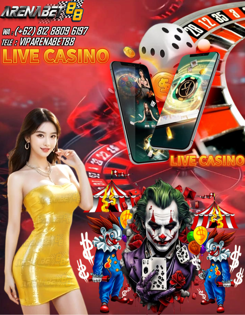 ARENABET88 memastikan untuk selalu memberikan pengalaman permainan judi online yang terbaik dan terpercaya kepada member setianya. Tidak perlu khawatir atas keamanan ARENABET88 karena di situs ARENABET88 berkomitmen untuk menjaga dan melindungi setiap privasi para member.
ARENABET88 juga menggunakan teknologi yang sangat canggih untuk memastikan keamanan dan informasi setiap player tetap terjaga. Semua informasi yang diterima akan dipindahkan dengan teknologi hack-proof encryption.
Apabila informasi tersebut tersimpan di server, maka semua data anda akan terjaga dengan perangkat lunak firewall yang paling baru dan tersedia sebuah software taruhan yang memastikan akurasi dan privasi data sekaligus untuk melindungi dari serangan atau kehilangan.
ARENABET88 bisa kalian jadikan sebagai situs games live casino online mobile terpercaya Indonesia yang sudah memiliki pengalaman cukup panjang sebagai penyedia arena bertaruh game live casino yang dapat teman-teman mainkan menggunakan pernagkat yang sangat sederhana dan mudah di bawa kemana-mana yaitu HP.
Sebagai situs mobile game kenamaan, ARENABET88 juga senantiasa menambah arena bertaruh yang ada di situs mereka dengan game-game keluaran terbaru yang bisa di pastikan bisa menambah pengalaman sobat bermain dan mampu membuat kawan-kawan betah serta mendapatkan kesenangan tanpa batas.
Jadi tunggu apalagi jika sahabat sekalian ingin mencoba berbagai permaian casino online yang bisa di akses dengan mudah dan menjanjikan, coba dulu bermain bersama ARENABET88 situs games live casino online mobile terpercaya Indonesia.

untuk info yang lebih lengakap hubungi : 
WHATSAPP : 0812–8809–6197
TELEGRAM : VIPARENABET88